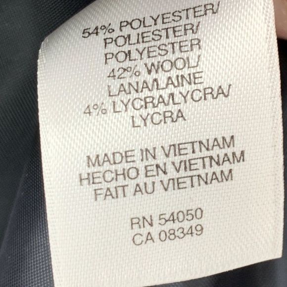Womens Jones New York Platinum Blazer Charcoal Size 10 Stretch 3146 Washable - Picture 5 of 9
